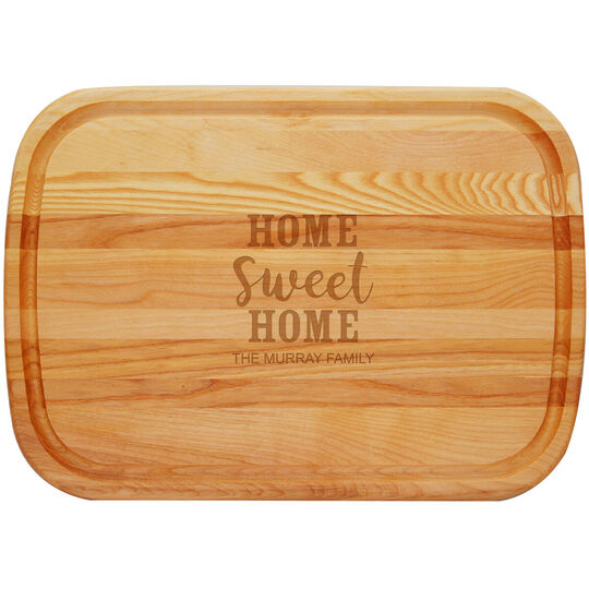 Home Sweet Home Large 21-inch Wood Cutting Board